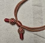Red/Gold Hat Cord. Small
